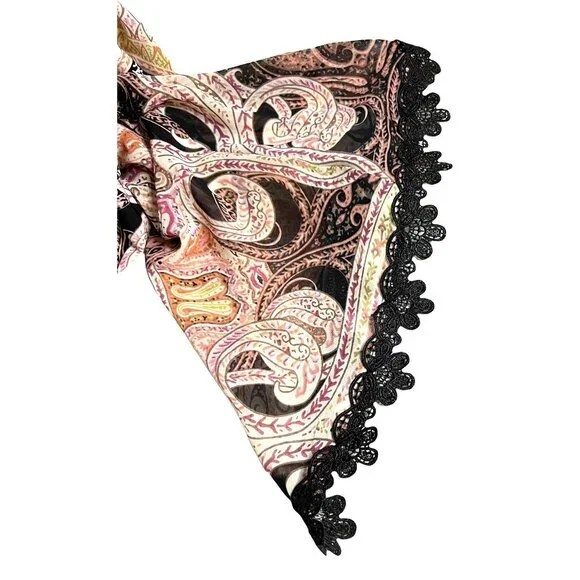 Boho Paisley Print Long Sleeve Dress XS - Picture 4 of 5